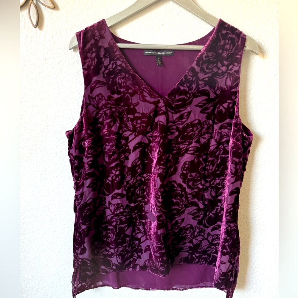 White House Black Market velvety top